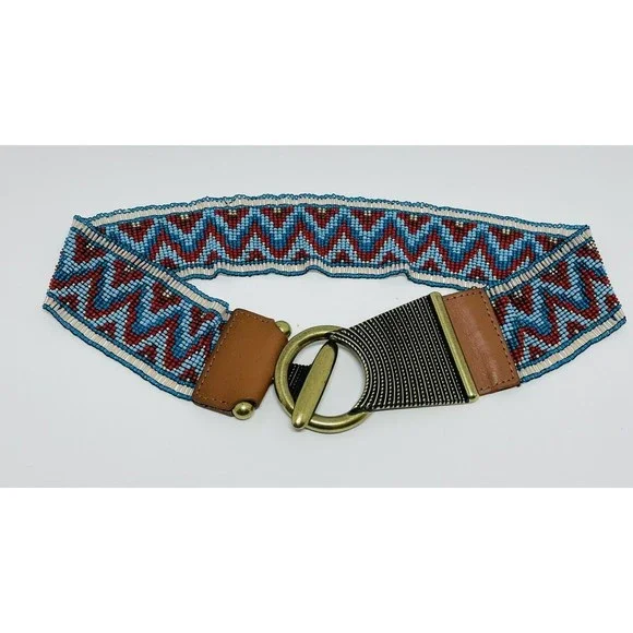 Anthropologie Leather and Beaded Belt Anthropologie Leather Beaded Belts for Women for sale | eBay main image 2